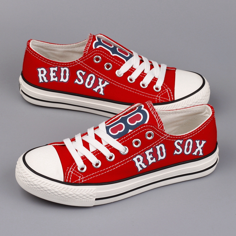 Women's Boston Red Sox Repeat Print Low Top Sneakers 001